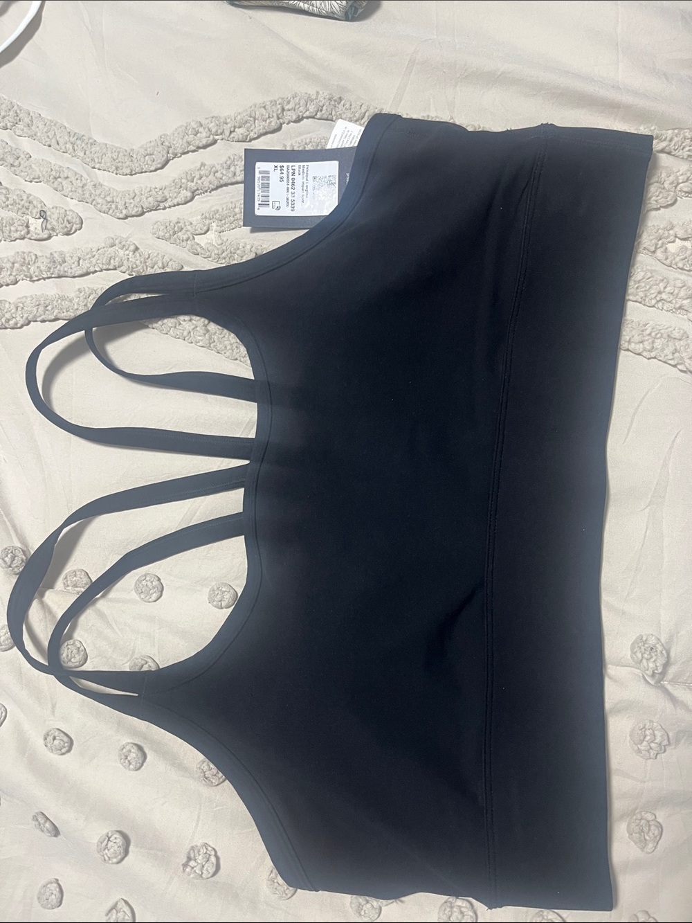 Fabletics Black Multi-Strap Sports Bra